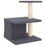 Kattenmeubel met sisal krabpalen 48 cm donkergrijs – Image 5