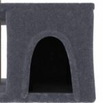 Kattenmeubel met sisal krabpalen 48 cm donkergrijs – Image 6