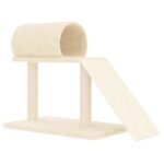 Kattenmeubel met tunnel en ladder 55,5 cm crèmekleurig - Image 2