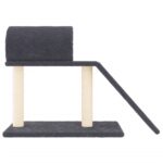 Kattenmeubel met tunnel en ladder 55,5 cm donkergrijs - Afbeelding 3