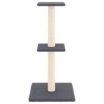 Kattenmeubel met sisal krabpalen 73 cm donkergrijs - Afbeelding 3