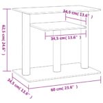 Krabpaal met platforms 62,5 cm crèmekleurig – Image 6