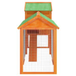 Kippenhok 193x65x117 cm massief grenenhout bruin - Afbeelding 5