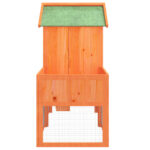 Konijnenhok 170x63x113 cm massief grenenhout bruin - Afbeelding 6