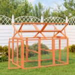 Dierenren 141x94x104 cm massief grenenhout bruin