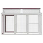 Dierenren 141x94x104 cm massief grenenhout mokkakleurig - Afbeelding 3