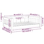 Hondenmand 95,5x65,5x28 cm massief grenenhout - Image 7