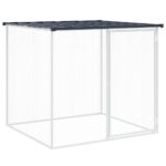 Kippenhok met dak 103x98x90 cm gegalvaniseerd staal antraciet - Image 2