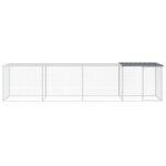 Kippenhok met dak 403x98x90 cm gegalvaniseerd staal antraciet - Image 3