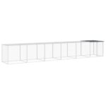 Kippenhok met dak 603x98x90 cm gegalvaniseerd staal antraciet - Image 2