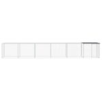 Kippenhok met dak 603x98x90 cm gegalvaniseerd staal antraciet - Image 3