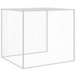 Kippenhok met dak 603x98x90 cm gegalvaniseerd staal antraciet - Image 8