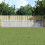 Kippenhok met dak 603x98x90 cm gegalvaniseerd staal antraciet