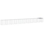 Kippenhok met dak 1003x98x90 cm gegalvaniseerd staal antraciet - Afbeelding 2