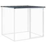 Kippenhok met dak 1003x98x90 cm gegalvaniseerd staal antraciet - Afbeelding 6