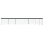 Kippenhok met dak 603x98x90 cm gegalvaniseerd staal antraciet - Image 3