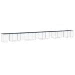 Kippenhok met dak 1003x98x90 cm gegalvaniseerd staal antraciet - Afbeelding 2
