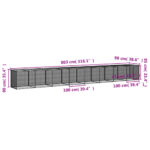Kippenhok met dak 803x98x90 cm gegalvaniseerd staal lichtgrijs – Image 9