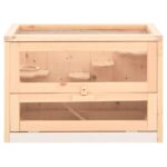 Hamsterkooi 60x35,5x42 cm massief vurenhout - Image 4