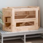 Hamsterkooi 80x40x43 cm massief vurenhout – Image 2