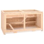 Hamsterkooi 89,5x45x45 cm massief vurenhout