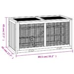 Hamsterkooi 89,5x45x45 cm massief vurenhout - Afbeelding 9