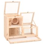 Hamsterkooi 81x40x60 cm massief vurenhout - Afbeelding 3