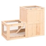Hamsterkooi 81x40x60 cm massief vurenhout - Afbeelding 6