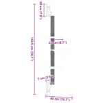 Kattenmeubel wandgemonteerd met krabpaal 142,5 cm donkergrijs - Image 7