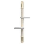 Kattenmeubel wandgemonteerd met krabpaal 108 cm lichtgrijs – Image 4