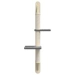 Kattenmeubel wandgemonteerd met krabpaal 108 cm donkergrijs - Afbeelding 4