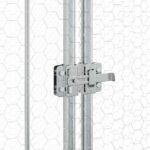 Kippenhok 400x100x190 cm gegalvaniseerd staal zilverkleurig – Image 8