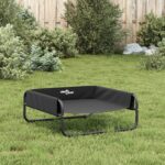 Hondenmand verhoogd oxford stof en staal antracietkleurig - Image 4
