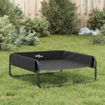 Hondenmand verhoogd oxford stof en staal antracietkleurig – Image 4