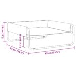 Hondenmand verhoogd oxford stof en staal antracietkleurig – Image 9