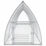Konijnenhok 105x600x120 cm gegalvaniseerd staal zilverkleurig – Image 4