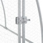 Konijnenhok 105x600x120 cm gegalvaniseerd staal zilverkleurig – Image 8
