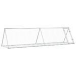 Konijnenhok 400x105x91 cm gegalvaniseerd staal zilverkleurig – Image 2