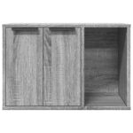 Kattenbakkast 60x40x40 cm bewerkt hout grijs sonoma eikenkleur - Afbeelding 5