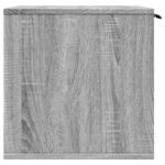 Kattenbakkast 60x40x40 cm bewerkt hout grijs sonoma eikenkleur - Afbeelding 6