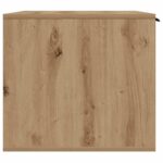 Kattenbakkast 80x50x45 cm bewerkt hout artisanaal eikenkleurig – Image 6