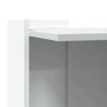 Kattenbakkast 42x42x51 cm bewerkt hout wit - Afbeelding 7