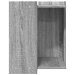 Kattenbakkast 42x42x51 cm bewerkt hout grijs sonoma eikenkleur - Afbeelding 5