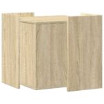 Kattenbakkast 53x53x51 cm bewerkt hout sonoma eikenkleurig - Afbeelding 5