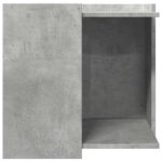 Kattenbakkast 53x53x51 cm bewerkt hout betongrijs - Afbeelding 6