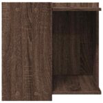 Kattenbakkast 53x53x51 cm bewerkt hout bruin eikenkleurig - Afbeelding 6