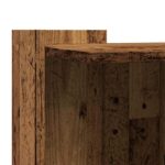 Kattenbakkast 53x53x51 cm bewerkt hout oud houtkleurig - Afbeelding 7
