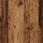 Kattenbakkast 53x53x51 cm bewerkt hout oud houtkleurig - Afbeelding 8