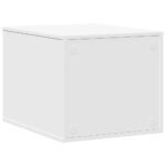 Kattenbakkast 47x59x42 cm bewerkt hout wit - Afbeelding 6