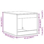 Kattenbakkast 47x59x42 cm bewerkt hout sonoma eikenkleurig - Afbeelding 9